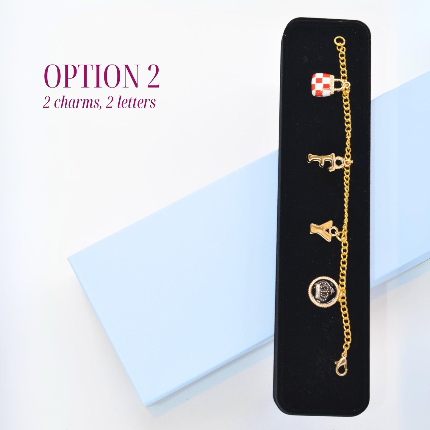 Personalized Black and Red Charm